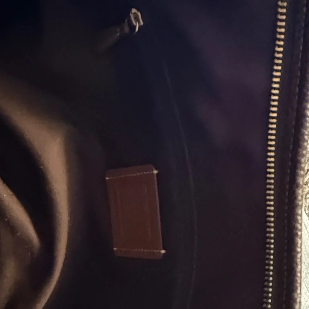 Coach Brown Pebbled Leather Hobo Bag - Picture 7 of 8